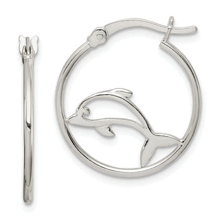 Medium Sterling Silver Hoop Earrings - Sophia Jewelers