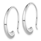 Sterling Silver Rhodium-plated Threader Dangle Earrings