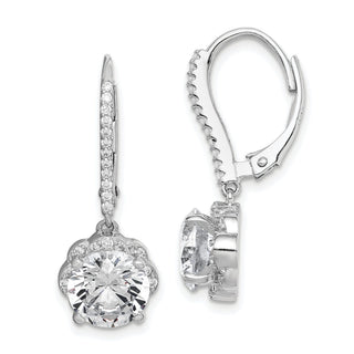 Flower Sterling Silver Drop & Dangle Earrings - Sophia Jewelers