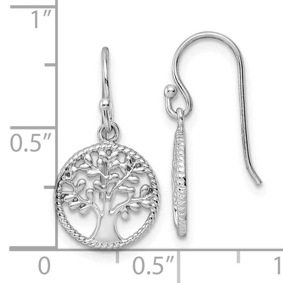 Sterling Silver RH Tree Dangle Earrings