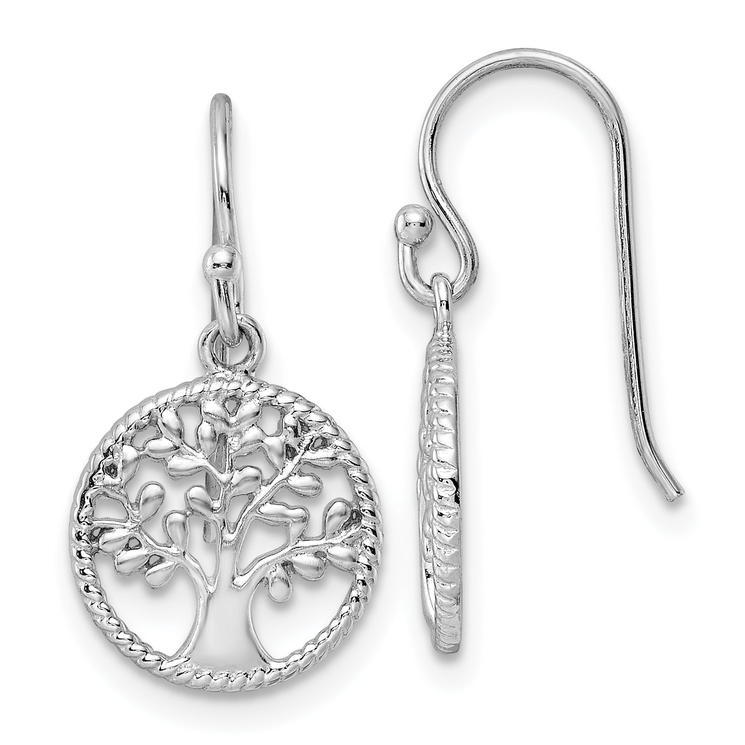 Sterling Silver RH Tree Dangle Earrings Main image