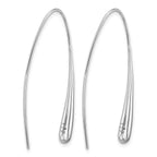 Teardrop Threader Earrings in Sterling Silver - Sophia Jewelers