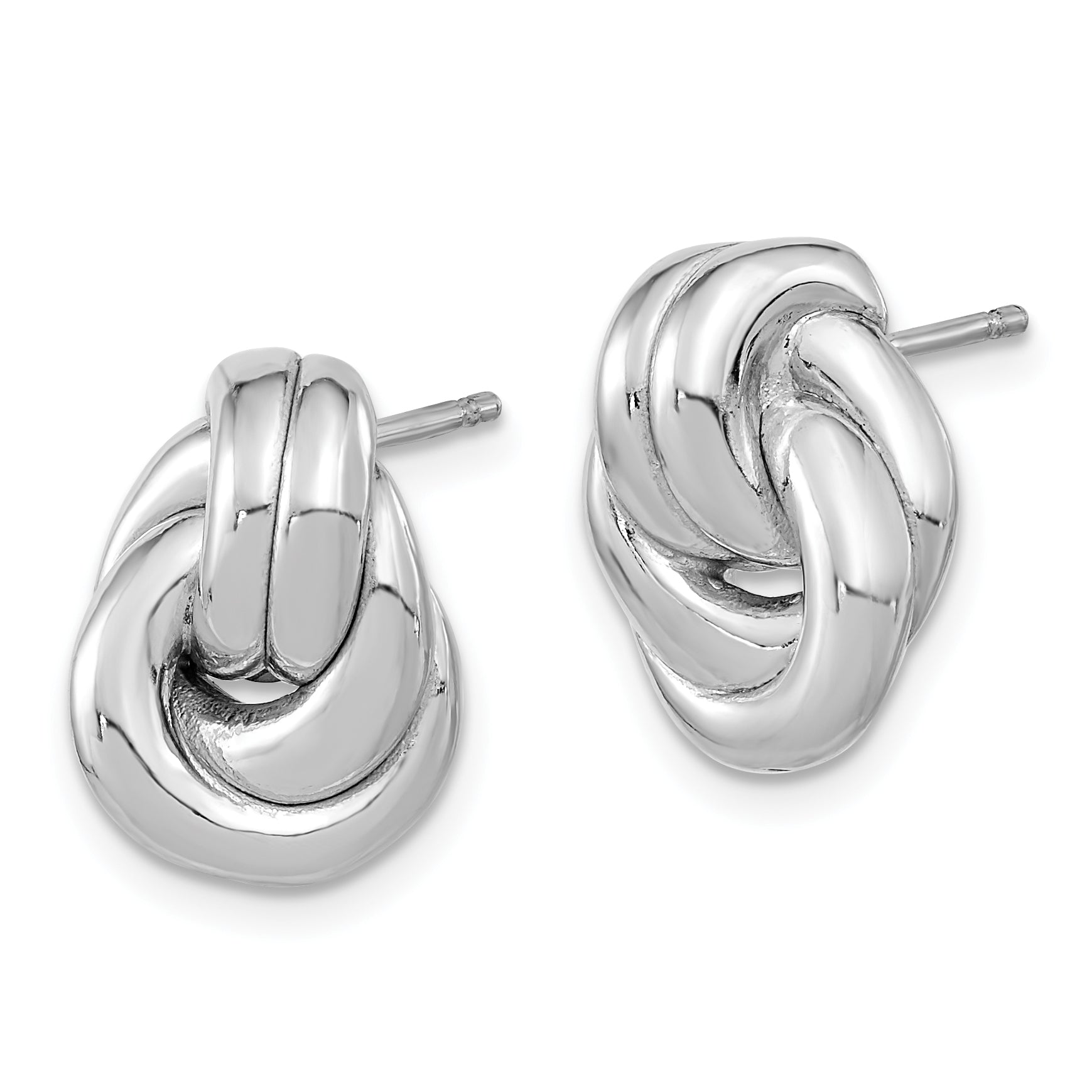 Love Knot Stud Earrings in Sterling Silver Secondary image