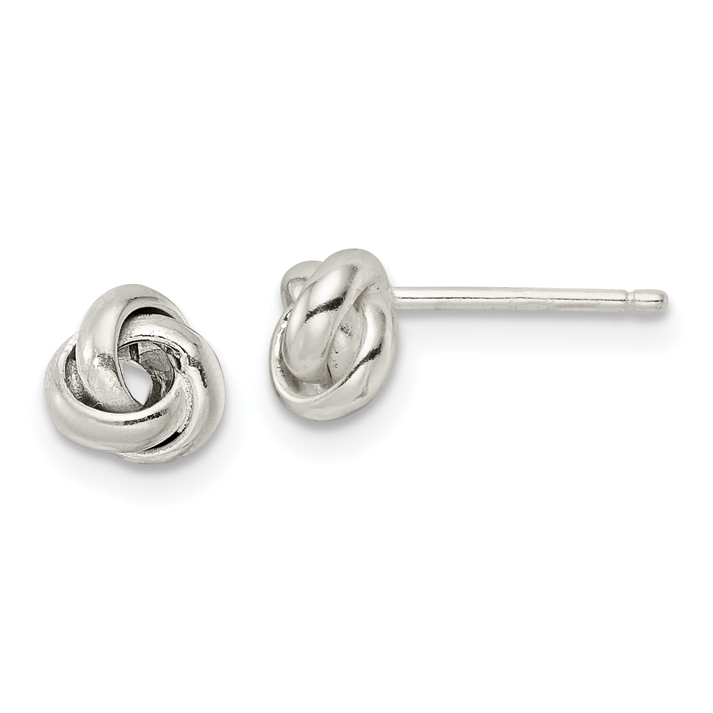 Sterling Silver Polished Love Knot Post Earrings Main image