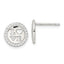 Sterling Silver Polished CZ Love Post Earrings