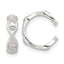 Sterling Silver E-Coating Polished Pair of 2 Cuff Earrings
