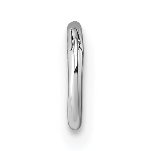 Sterling Silver Rhodium-plated Polished Single Cartilage Hoop Earring