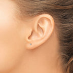 Ball Stud Earrings in Sterling Silver, 2mm - Sophia Jewelers