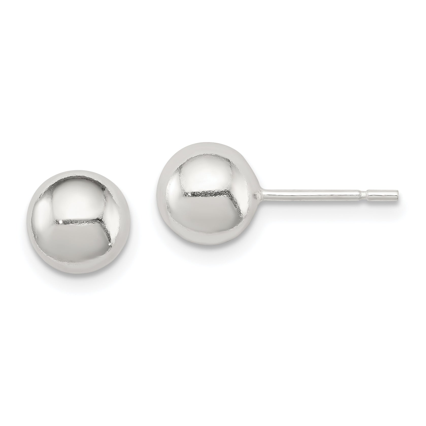 Sterling Silver Polished 7mm Ball Earrings Main image