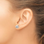Ball Stud Earrings in Sterling Silver, 9mm - Sophia Jewelers