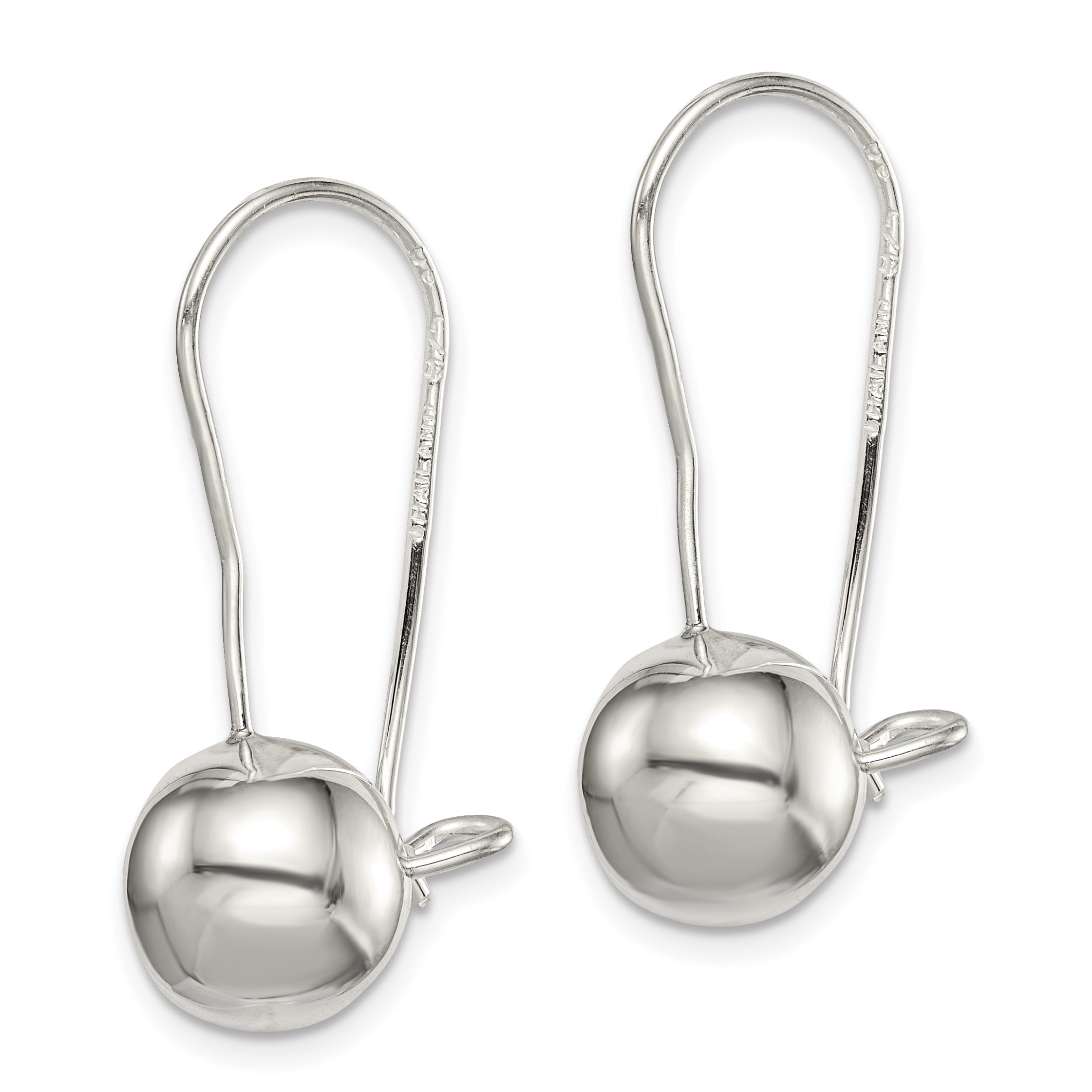 Sterling Silver 10mm Ball Earrings Secondary image