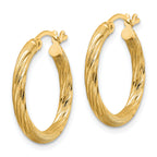 Flash Hoop Earrings in Gold-Plated Sterling Silver, 22mm - Sophia Jewelers