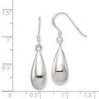Sterling Silver Fancy Teardrop Earrings