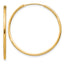 Sterling Silver Flash Gold-plated 1.3mm Endless Hoop Earrings