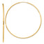 Sterling Silver Flash Gold-plated 1.3mm Endless Hoop Earrings