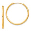Sterling Silver Flash Gold-plated 2mm Endless Hoop Earrings