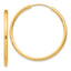 Sterling Silver Flash Gold-plated 2mm Endless Hoop Earrings