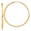Sterling Silver Flash Gold-plated 2mm Endless Hoop Earrings
