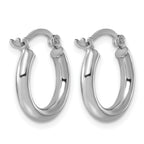Round Hoop Earrings in Sterling Silver - Sophia Jewelers