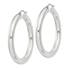 Sterling Silver 5mm Round Hoop Earrings