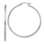 Sterling Silver 2mm Diamond Cut Hoop Earrings