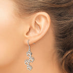 Paw Prints Drop Earrings in Sterling Silver - Sophia Jewelers
