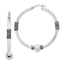 Sterling Silver Antiqued Hoop Earrings