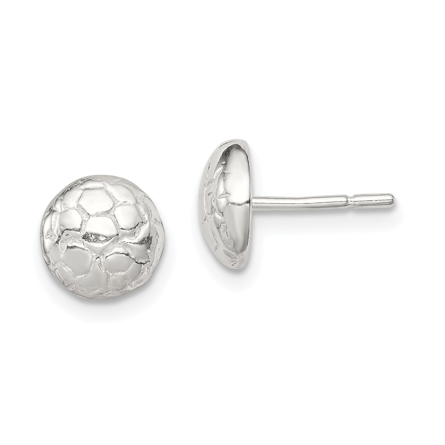 Sterling Silver Soccer Ball Mini Earrings Main image