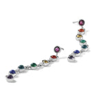 Multicolor Quartz Stud Dangle Earrings in Sterling Silver, 3mm - Sophia Jewelers