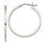 Sterling Silver 1.5x30mm Hoop Earrings