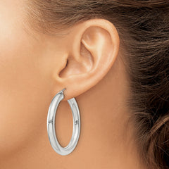 Sterling Silver 5mm Round Hoop Earrings
