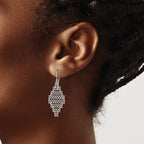 Chain Link Dangle Earrings in Sterling Silver - Sophia Jewelers