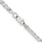 Sterling Silver Diamond-Cut Anchor Chain Necklace 3.15mm