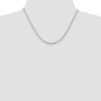 Sterling Silver 3.15mm Diamond-Cut Flat Anchor Curb Chain Anklet