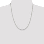 Sterling Silver 3.15mm Diamond-Cut Flat Anchor Curb Chain Anklet
