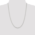 Sterling Silver 3.15mm D/C Flat Anchor Curb Chain