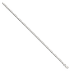 Sterling Silver 3.15mm D/C Flat Anchor Curb Chain