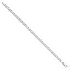Sterling Silver Diamond-Cut Anchor Chain Necklace 4.15mm