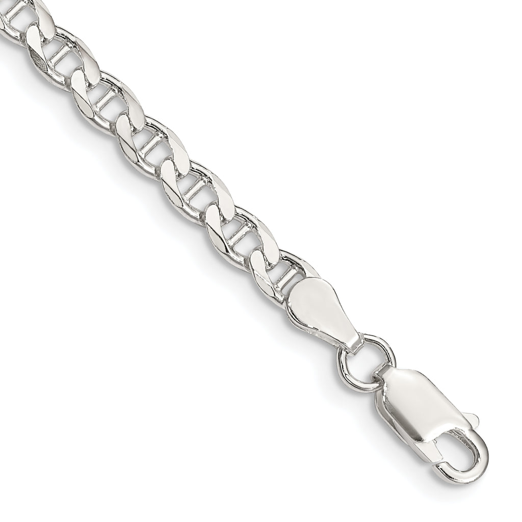 Sterling Silver Diamond-Cut Anchor Chain Necklace 4.15mm