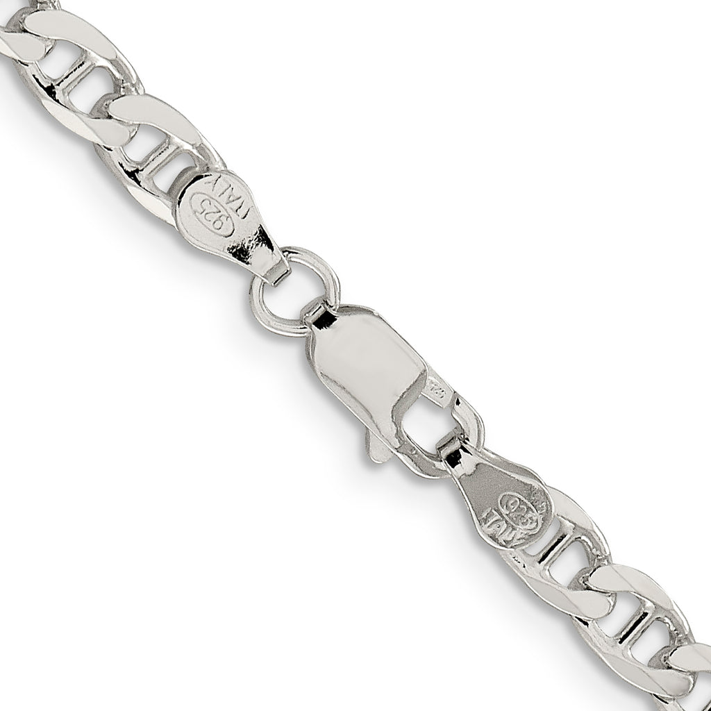 Sterling Silver Diamond-Cut Anchor Chain Necklace 4.65mm