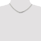 Sterling Silver 4.65mm D/C Flat Anchor Curb Chain
