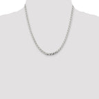 Sterling Silver Diamond-Cut Anchor Chain Necklace 4.65mm