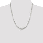 Sterling Silver 4.65mm D/C Flat Anchor Curb Chain