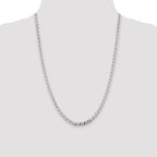 Sterling Silver 4.65mm D/C Flat Anchor Curb Chain
