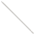 Sterling Silver 4.65mm D/C Flat Anchor Curb Chain