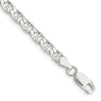 Sterling Silver 4.65mm Diamond-Cut Flat Anchor Curb Chain