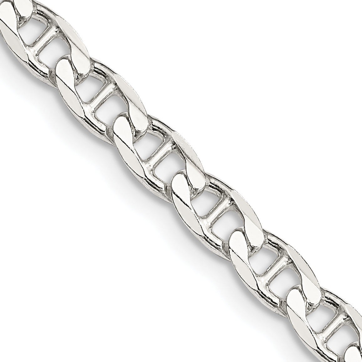Sterling Silver Diamond-Cut Anchor Chain Necklace 4.65mm Main image