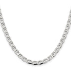 Sterling Silver 5.7mm D/C Flat Anchor Curb Chain