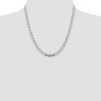 Sterling Silver 5.7mm D/C Flat Anchor Curb Chain