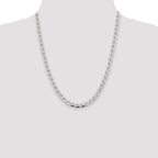 Sterling Silver 5.7mm D/C Flat Anchor Curb Chain